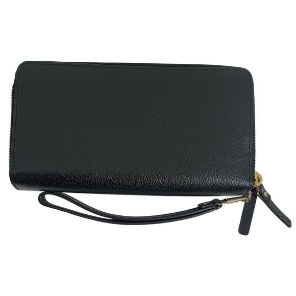 Kate Spade Grove St Anita Black Leather Double Zip Around Wallet Wristlet EUC - Picture 4 of 11